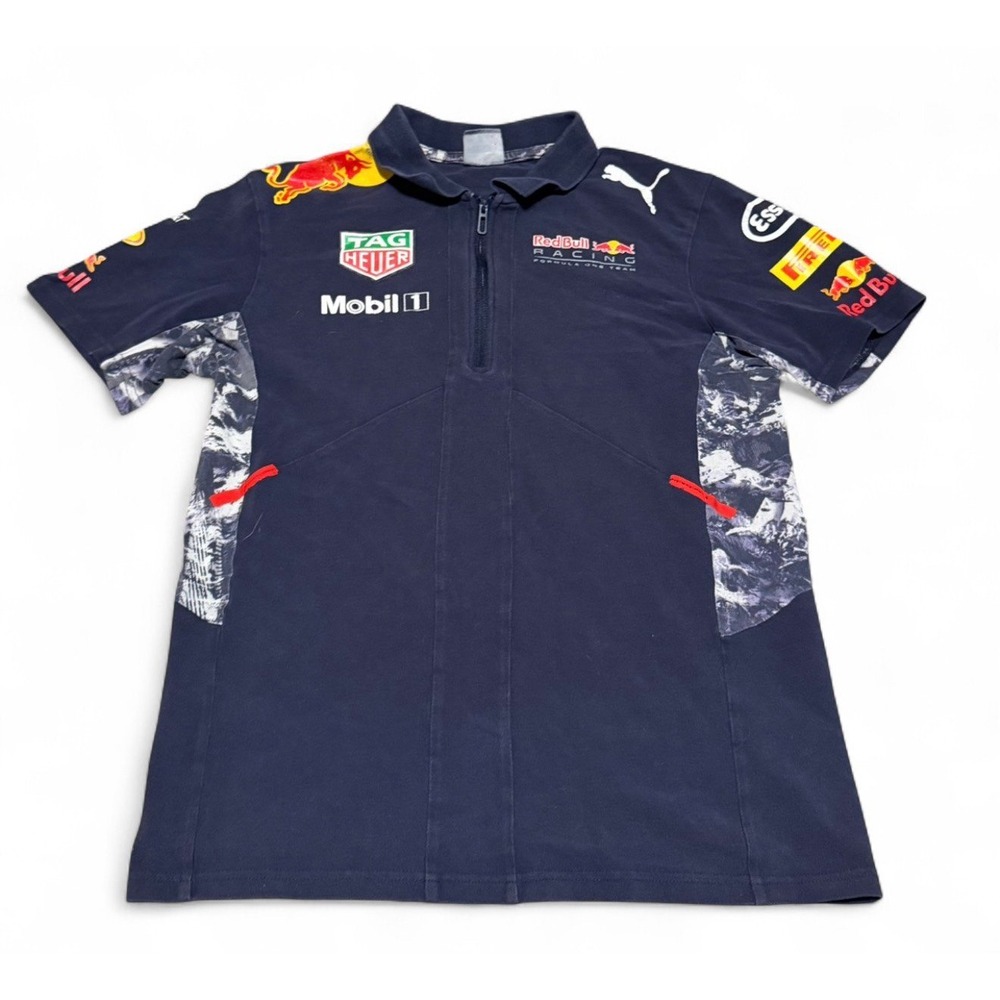 Puma Red Bull Racing F1 Team Polo Shirt Mens Small Max Verstappen Motorsport